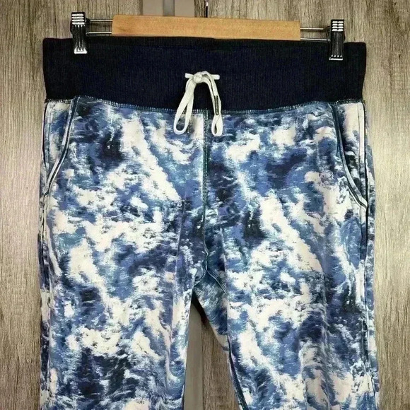 Lululemon Joggers Sz 8 No Sweat Pant Blue Tie Dye - Picture 2 of 10